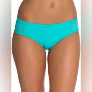 *NWT* Oakley Bond Girl Hip Hugger Bikini Bottom in Aqua Sea Blue, Size Small